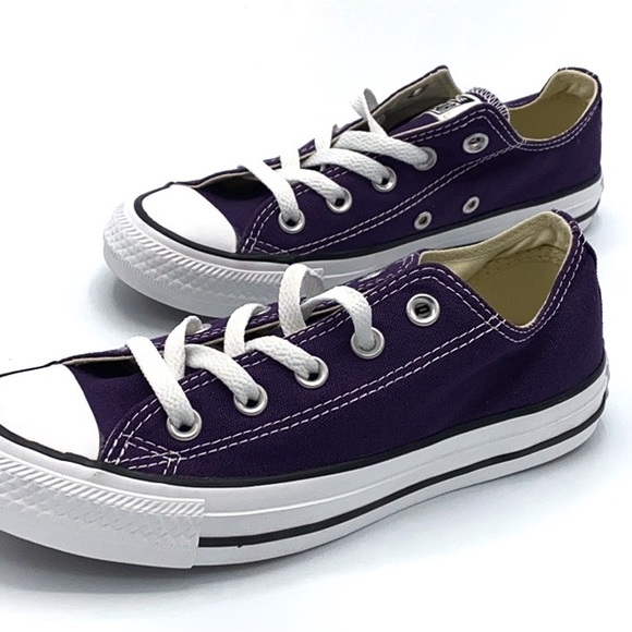 🆕 Converse Chuck Taylor Eggplant Pee Ox Low Top - Picture 3 of 4